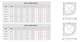 SHOWER BAFFY OVAL MONOBLOK DUŞ TEKNESİ