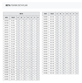 SHOWER BETA DİKDÖRTGEN DUŞ TEKNESİ