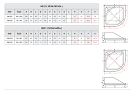 SHOWER MILET OVAL OTURMALI DUŞ TEKNESİ