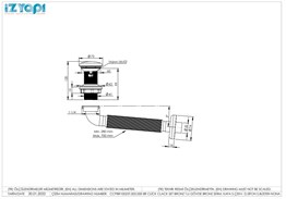 Siyah Seramik Klik Klack Lavabo Süzgeç