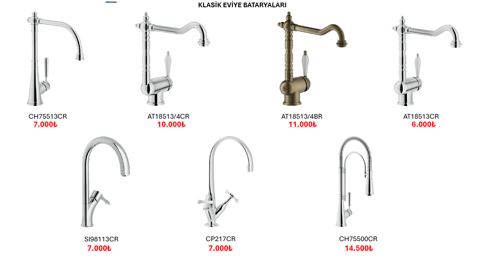 Klasik Eviye Bataryaları