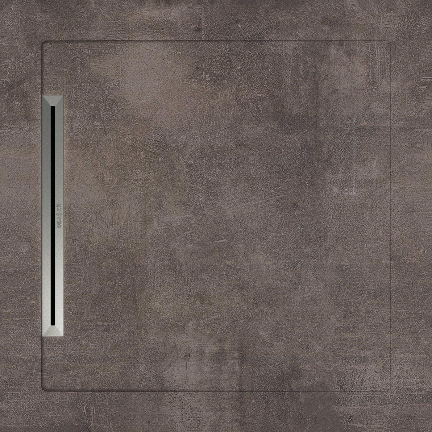 AQUANİT 90 X 90 AQUA BETON ANTRASİT LİNEER DUŞ KAROSU