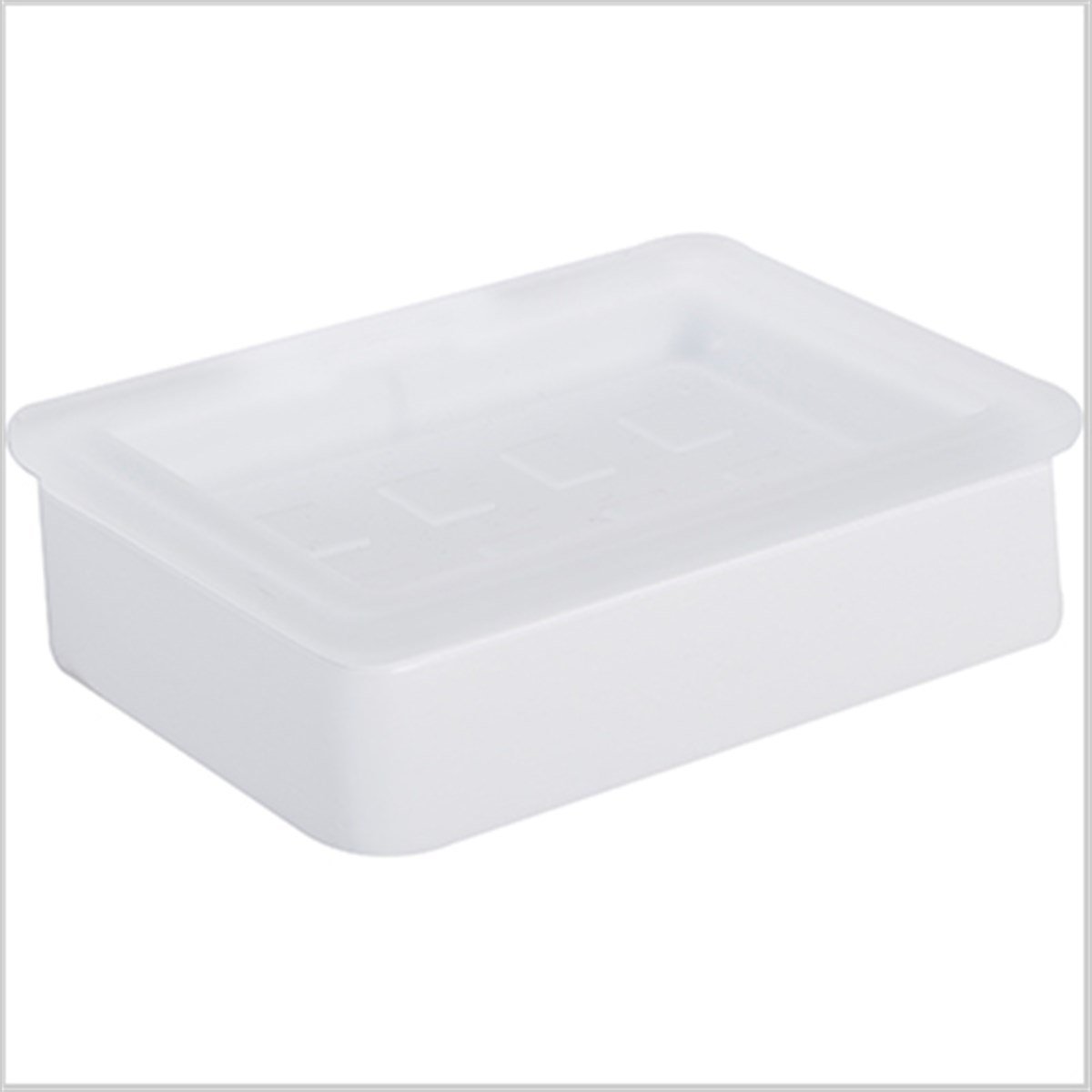 FLOWER BUZLU CAM HAZNELİ SABUNLUK