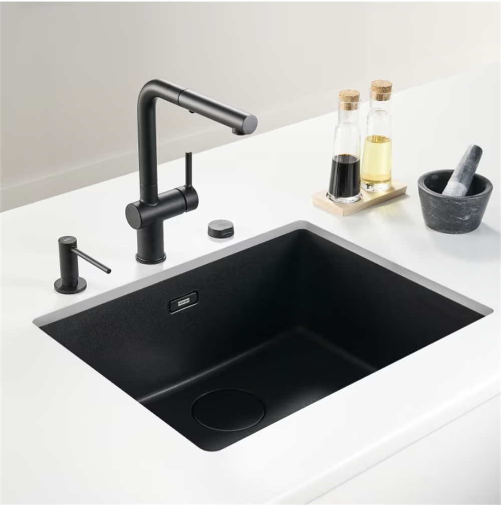 FRANKE MARİS 553 x 453 MM GRANİT EVİYE & ARMATÜR & SIVI SABUNLUK SET