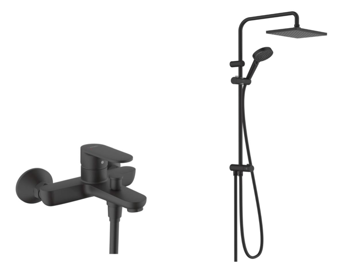 HANSGROHE VERNİS SHAPE DUŞ KOLONU VE BANYO BATARYASI