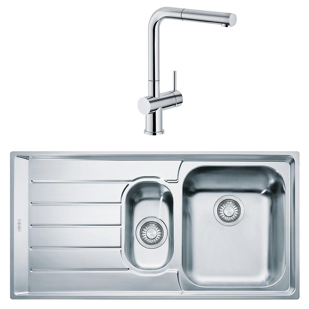 INOX NEPTUN NEX 651 1,5 GÖZ LÜ EVİYE+ACTIVE PLUS DOCCIA KROM ARMATÜR SET