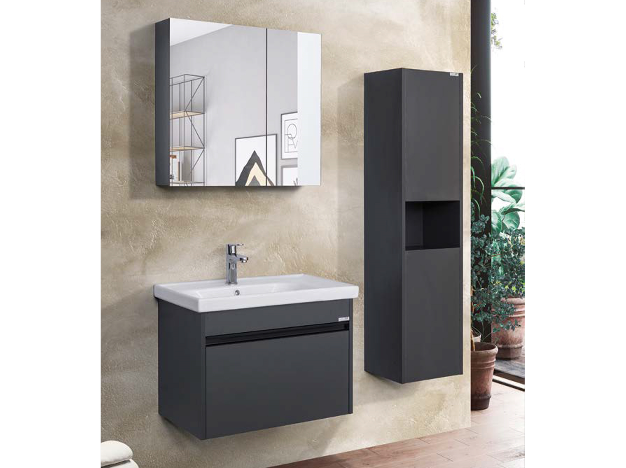 LİNE ART BALAT 600 SET BANYO MOBİLYASI