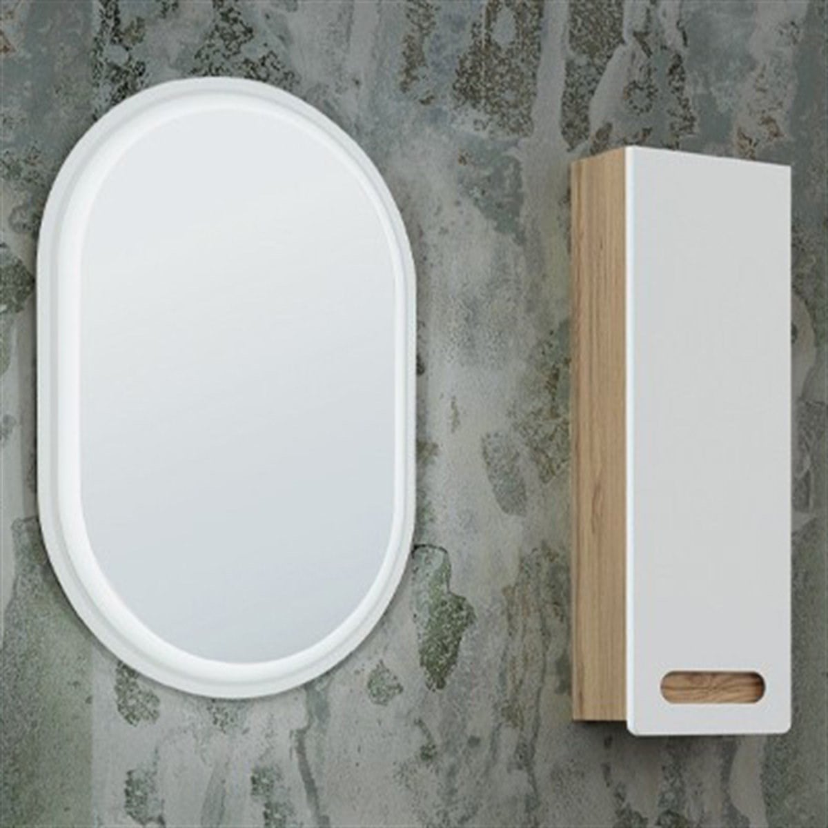 LİNE ART GLORY BANYO YAN DOLABI & AYNASI