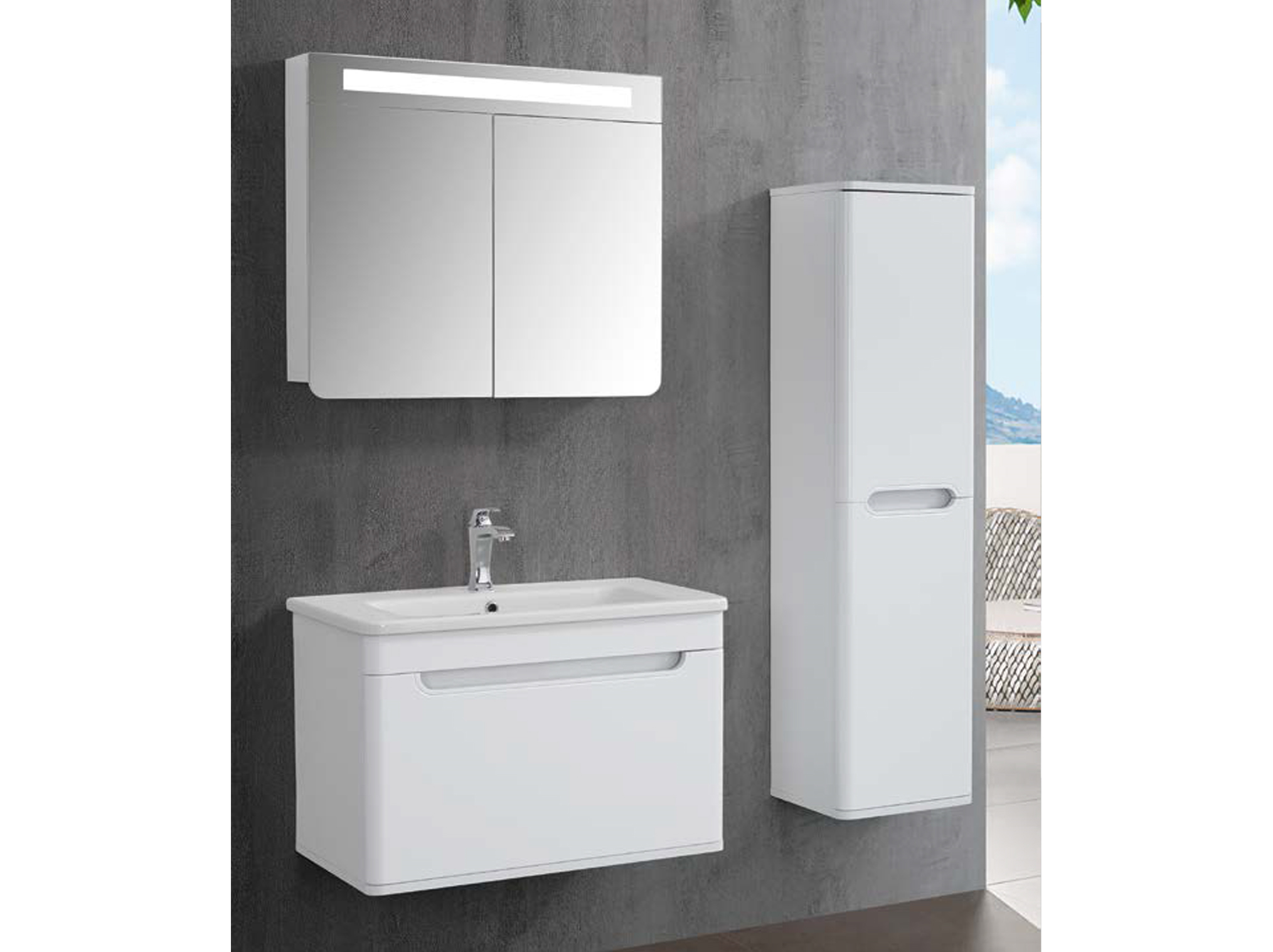 LİNE ART WING 800 SET BANYO MOBİLYASI