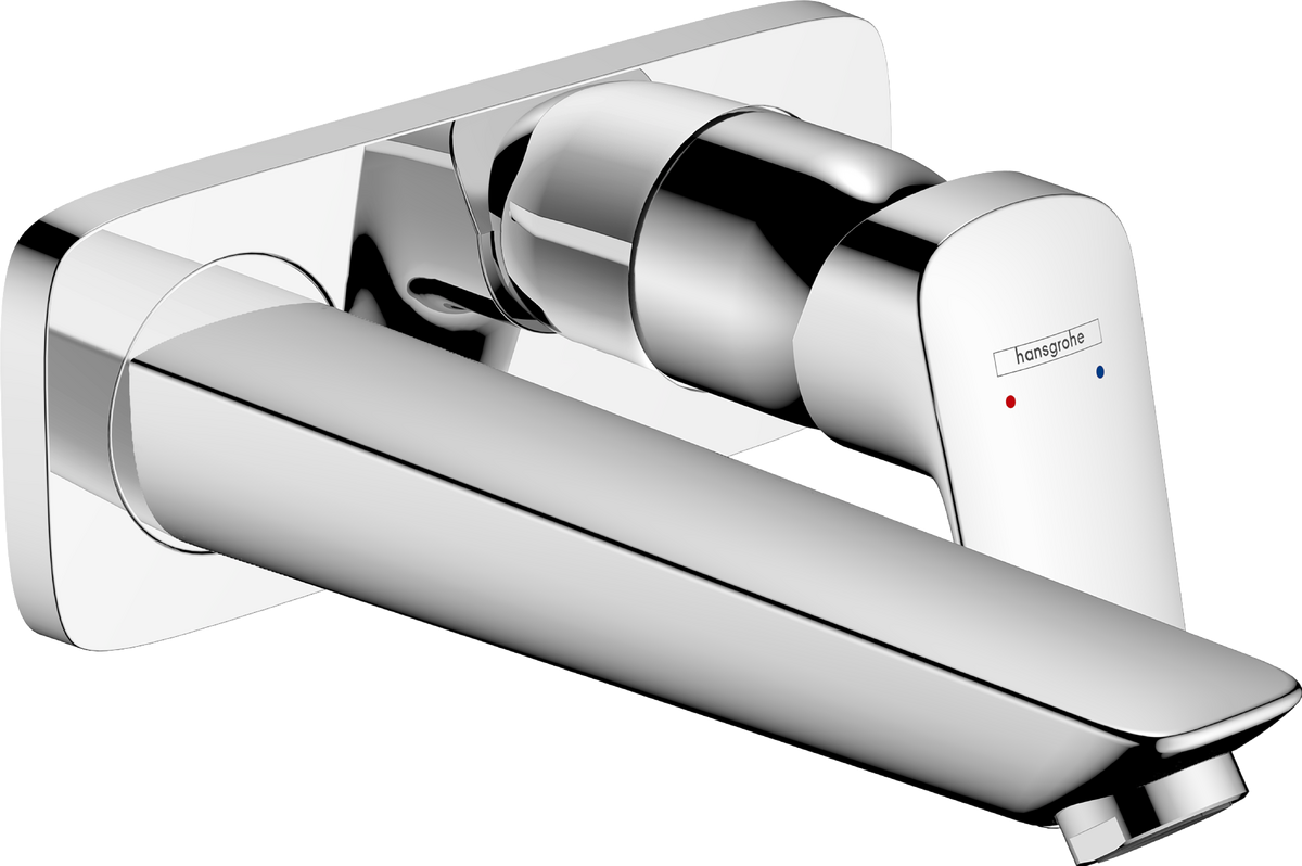 Logis Tek kollu Lavabo bataryası ankastre duvara monte, 19.5 cm gaga ile