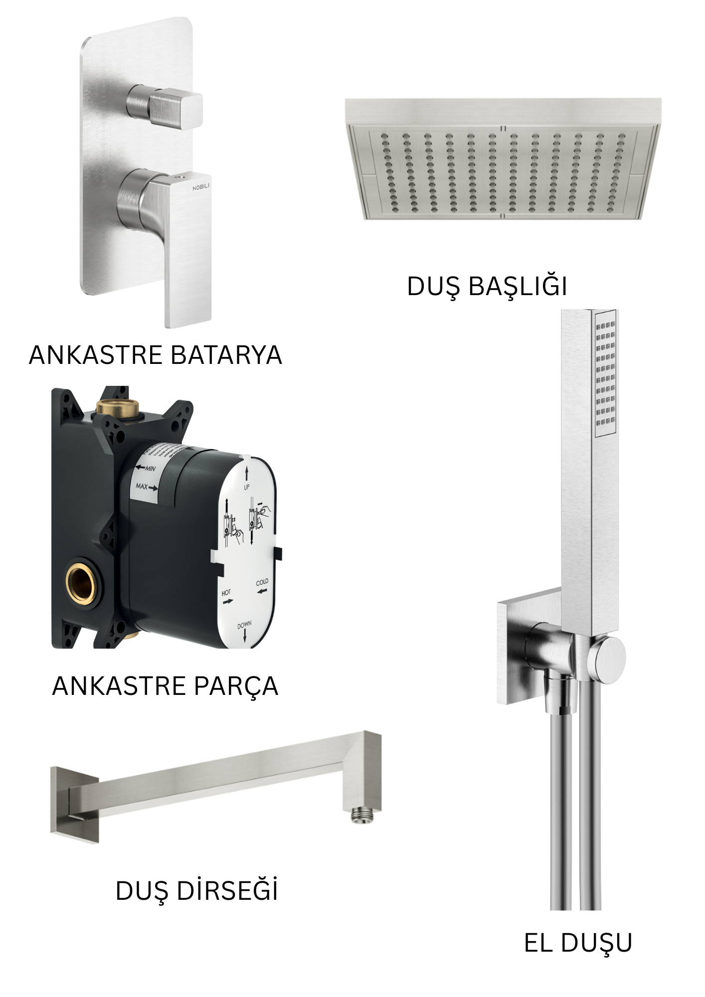 NOBILI SEVEN - IX ANKASTRE DUŞ SETİ