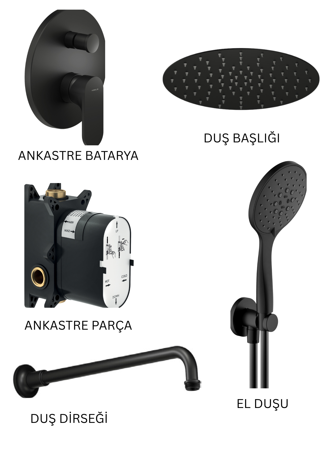 NOBILI YOYO - BM ANKASTRE DUŞ SETİ