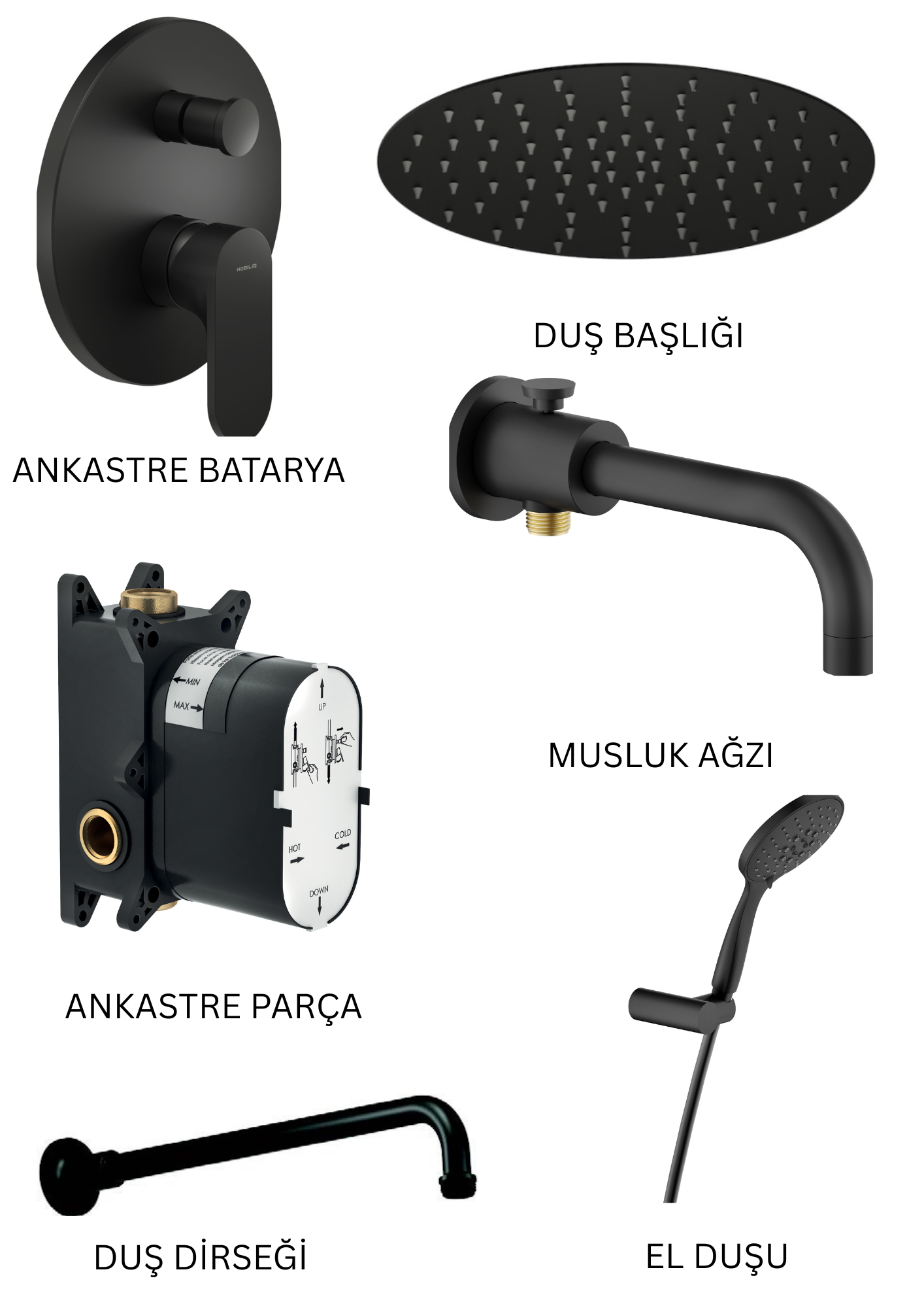 NOBILI YOYO - BM ANKASTRE DUŞ SETİ