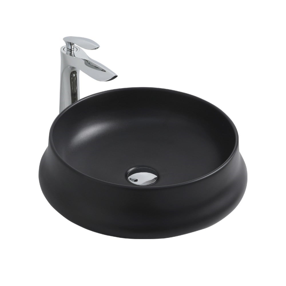 Paluci Amarog Black Yuvarlak Lavabo