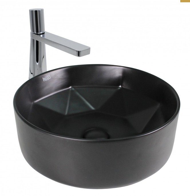 Paluci Diamond Plus Matt Black Çanak Lavabo