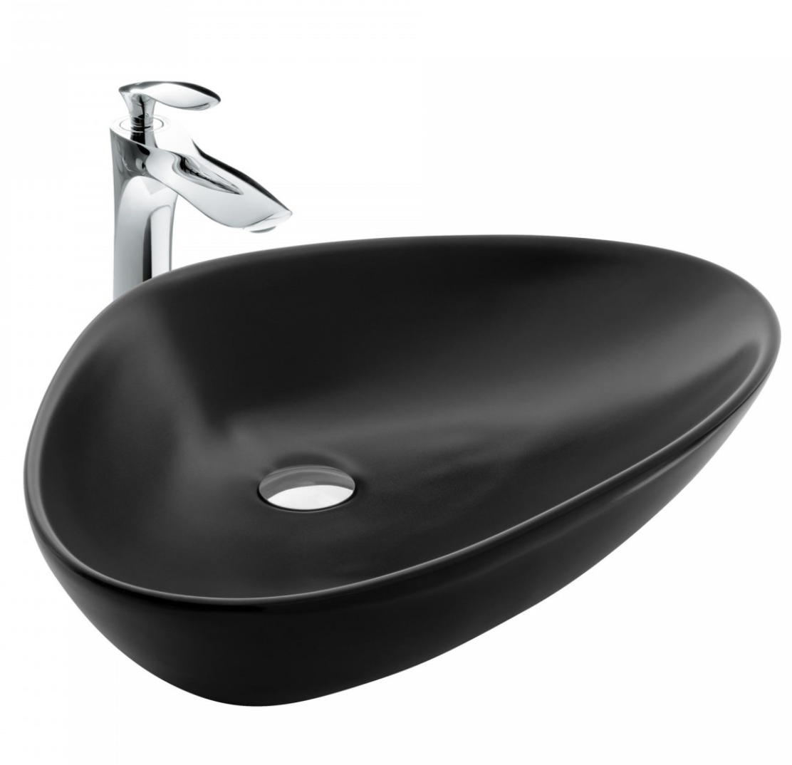 Paluci Doğa Matt Black Çanak Lavabo