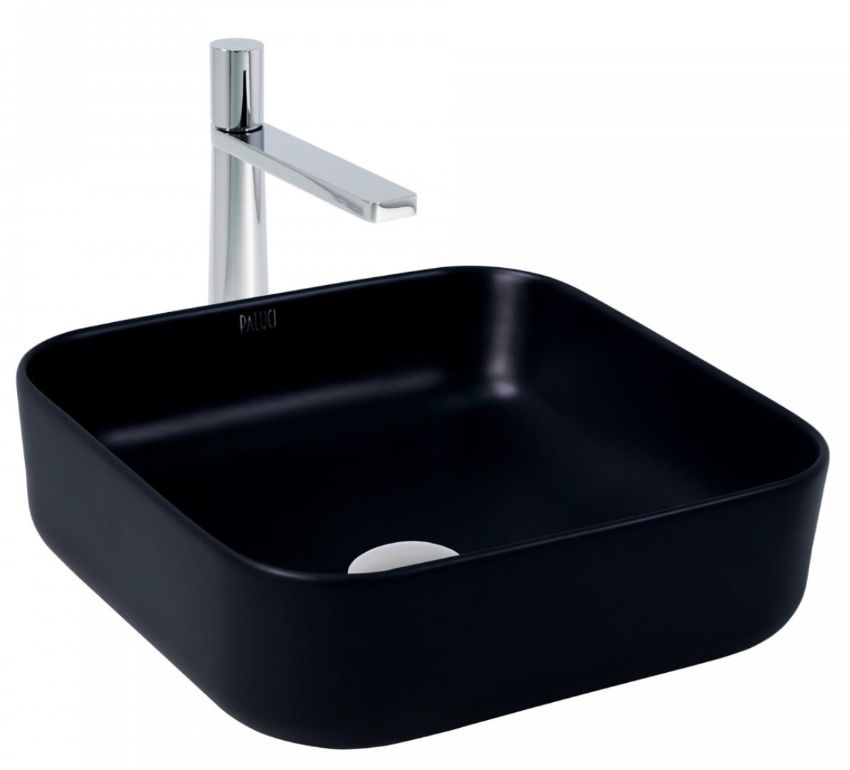 Paluci Silva Matt Black Çanak Lavabo