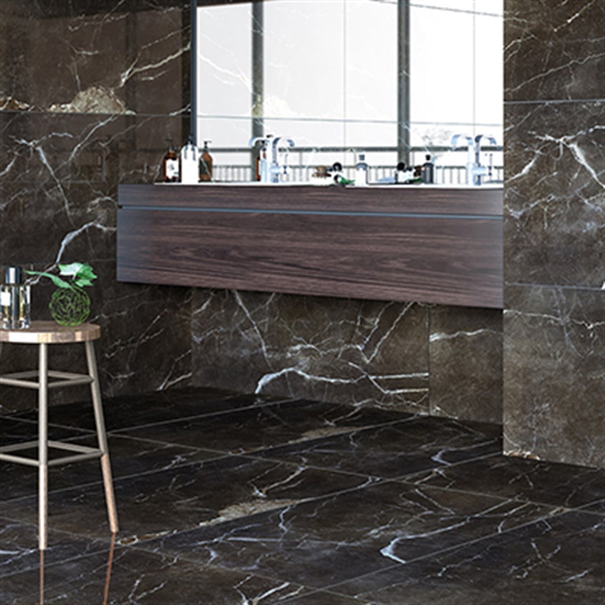 SERANİT IMPERİAL SİYAH 60 X 120 PORSELEN KARO