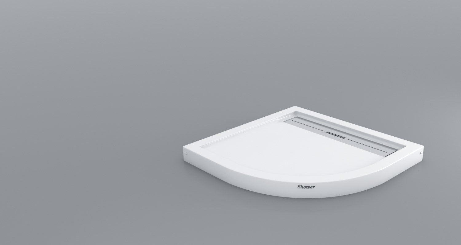 SHOWER DROP OVAL MONOBLOK DUŞ TEKNESİ