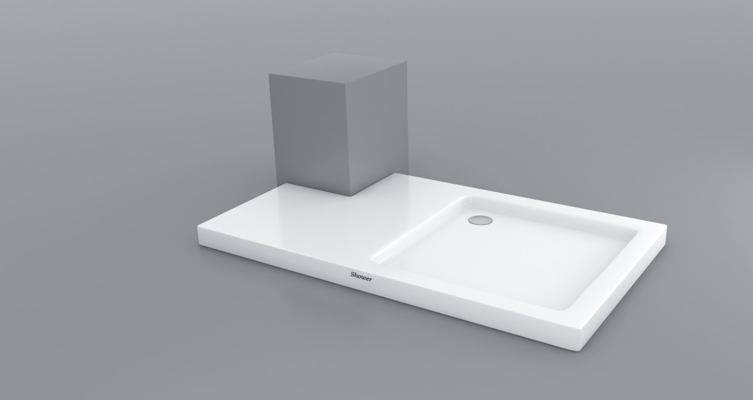 SHOWER TREE ÖZEL KESİM DİKDÖRTGEN FLAT DUŞ TEKNESİ