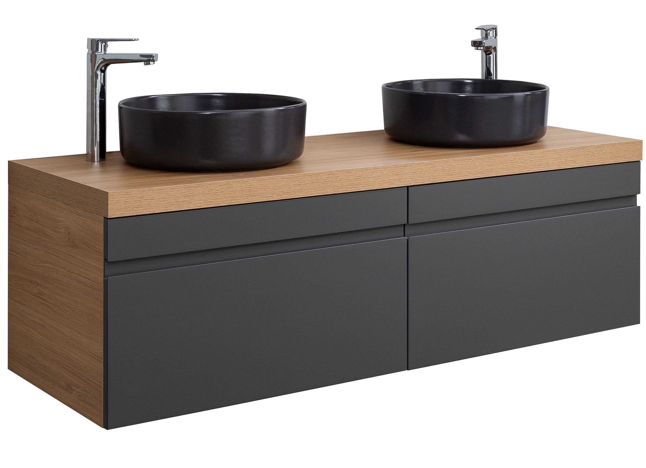 STYLE 140D Çift Lavabolu Banyo Dolabı Takımı