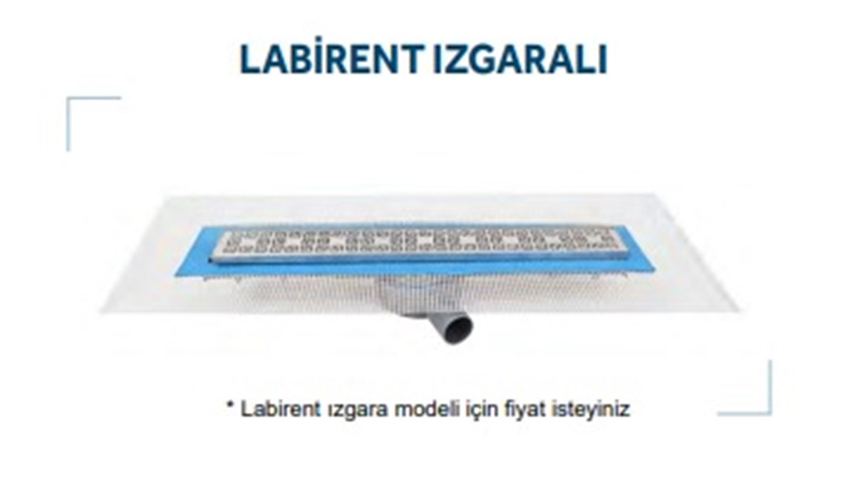 Sukar duş kanalı line2 Labirent ızgara