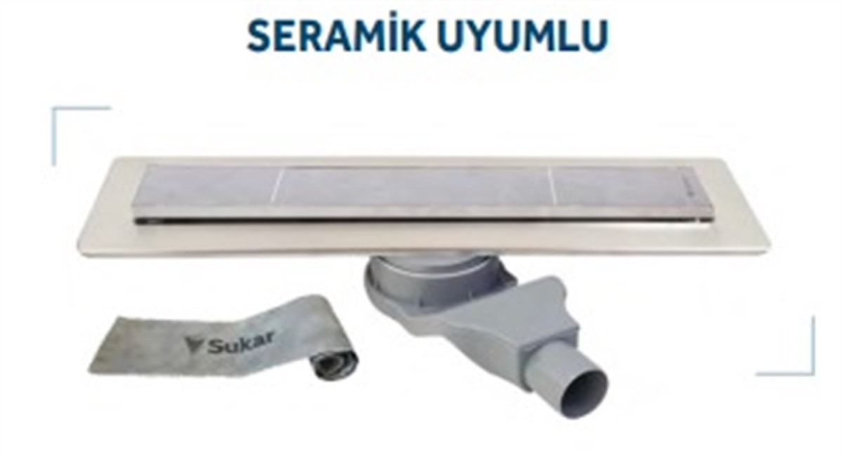 Sukar Lineer duş kanalı seramik uyumlu
