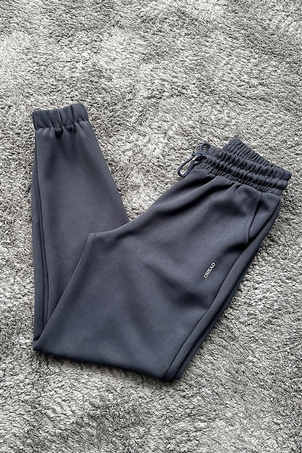 Kadın Amblem Baskılı Jogger Eşofman - ANTRESİT