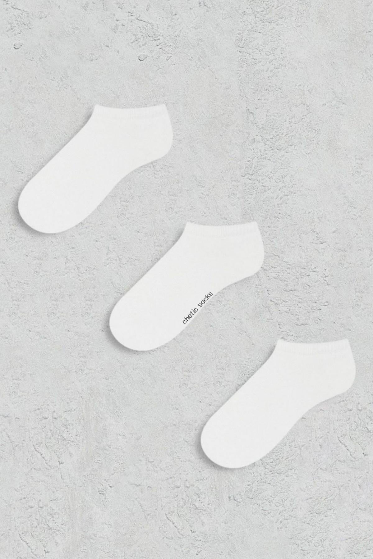 Kadın Basic Sneaker Çorap - BEYAZ