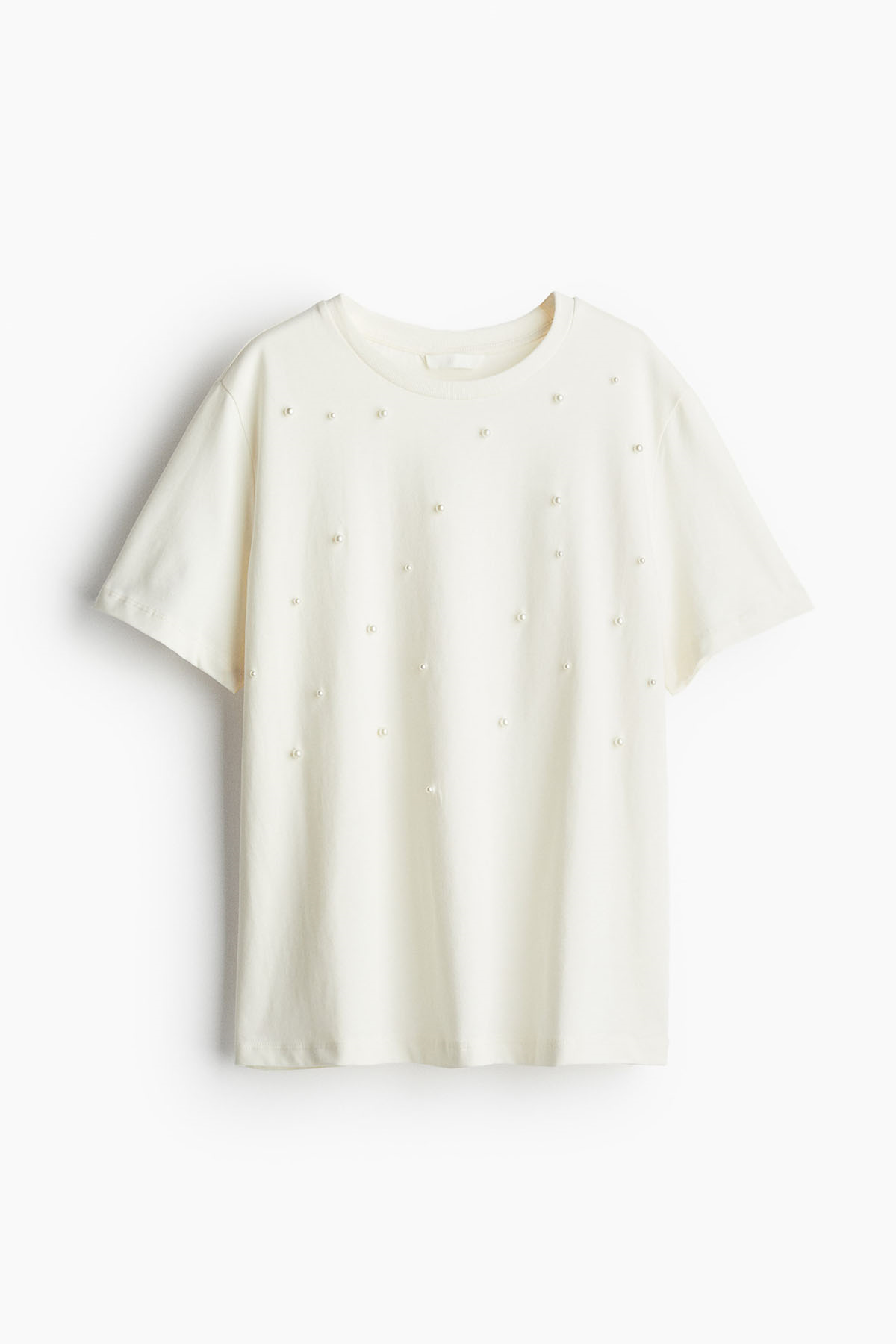 Kadın İncili Tshirt - EKRU