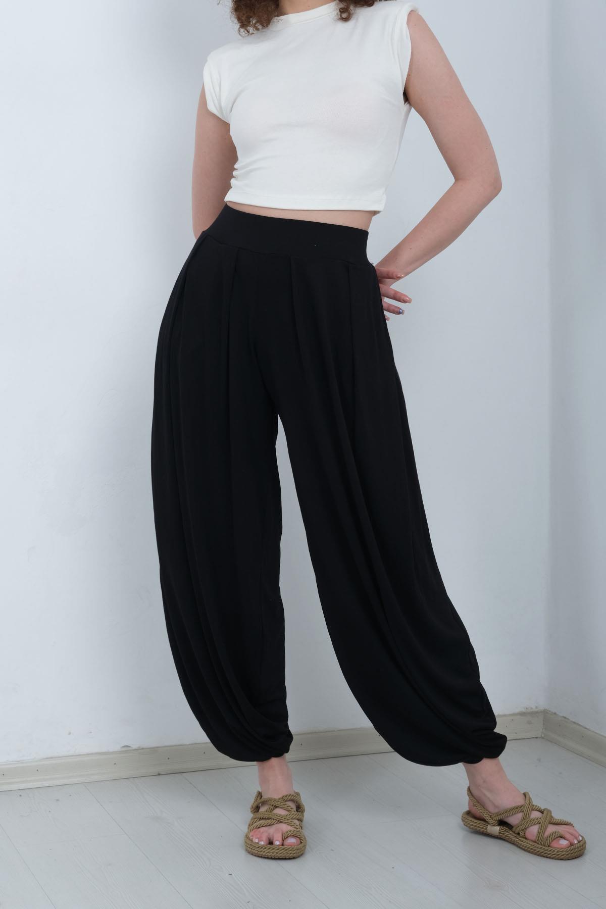 Kadın Şalvar Pantolon - SİYAH