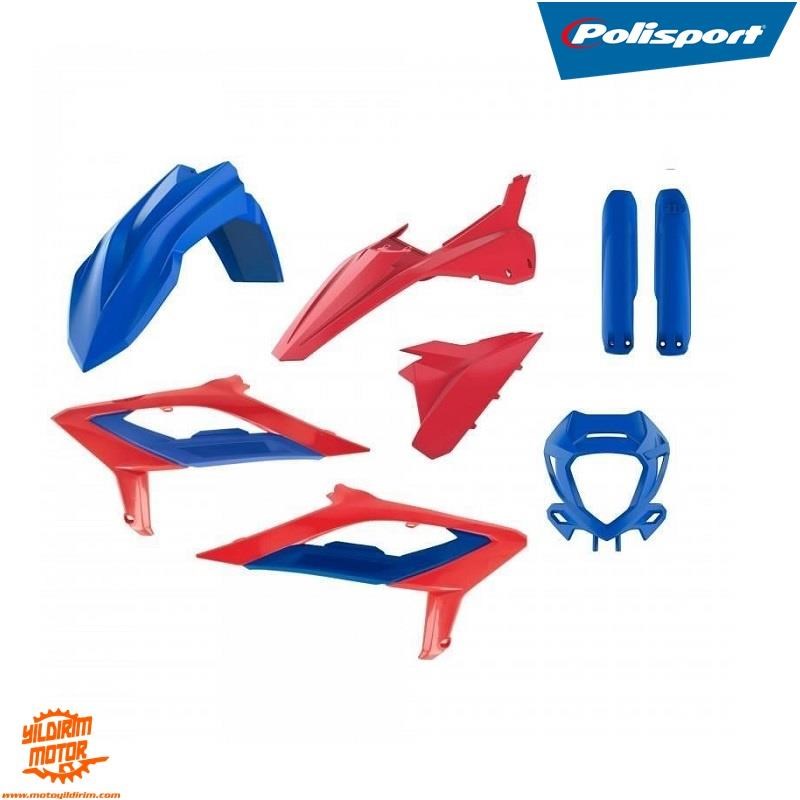 23-24 POLİSPORT BETA RR PLASTİK GRENAJ SETİ KIRMIZI MAVİ