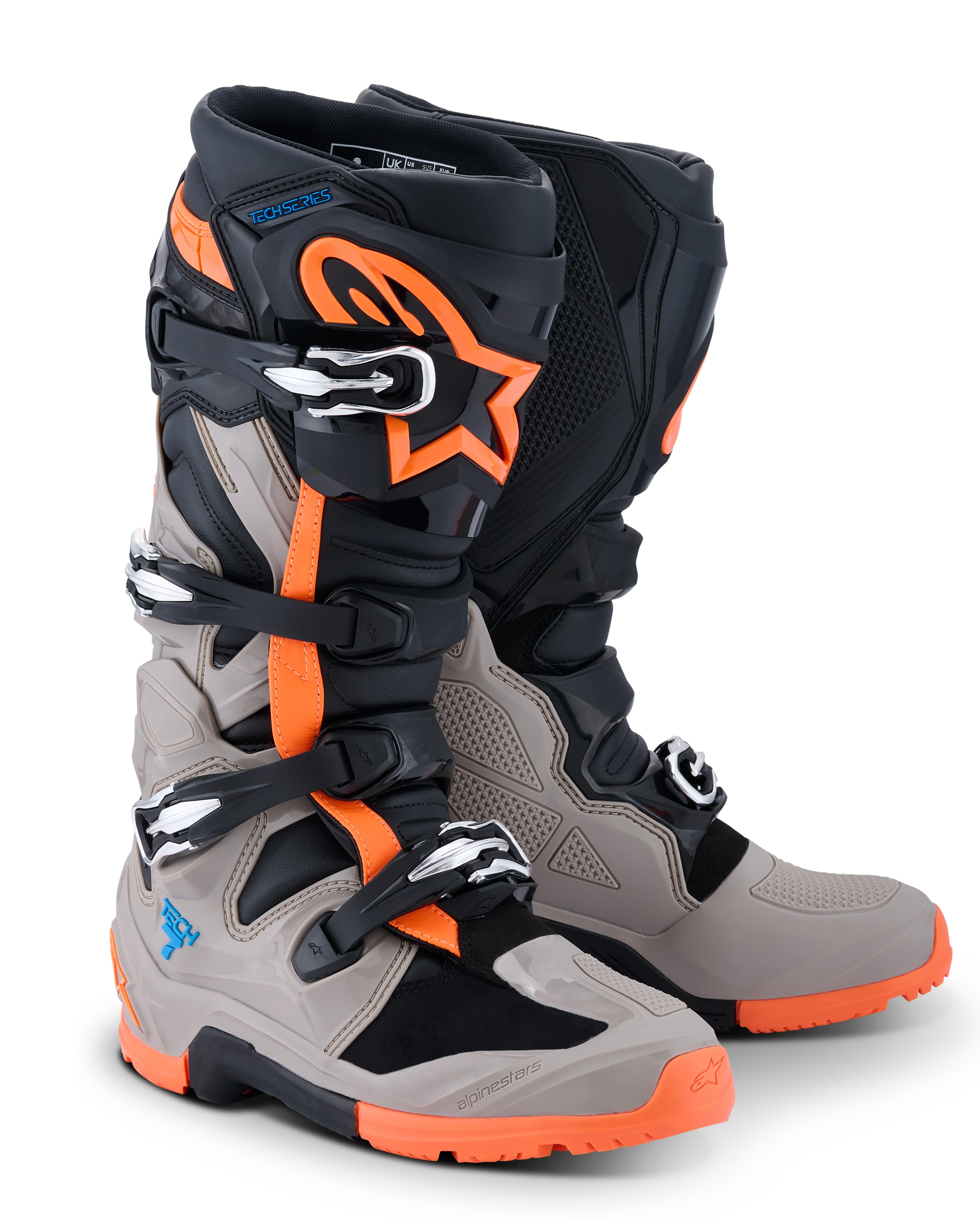 ALPINESTARS TECH7 GRİ TURUNCU BOT