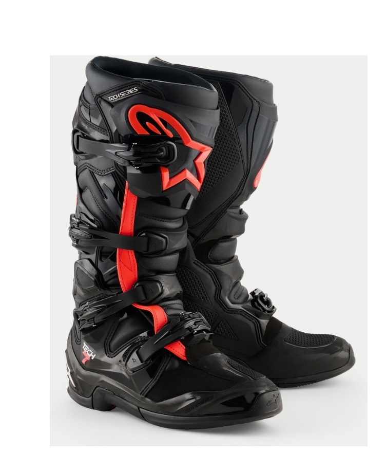 ALPINESTARS TECH7 SİYAH KIRMIZI BOT