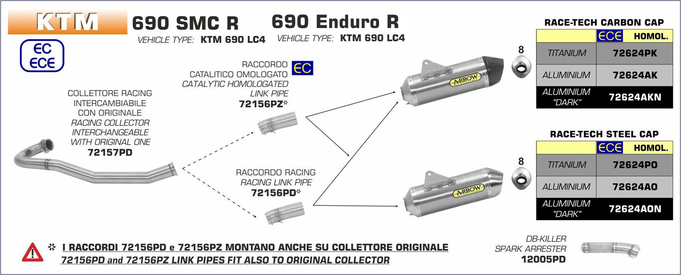 ARROW KTM 690 ENDURO R 20/24 ARA BORU