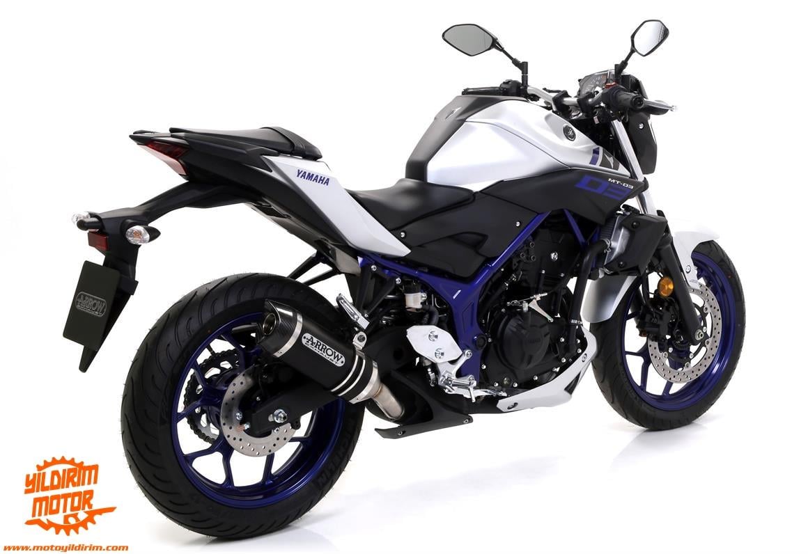 ARROW YAMAHA MT-03 ALİMİNYUM SİYAH EGZOZ 16-17