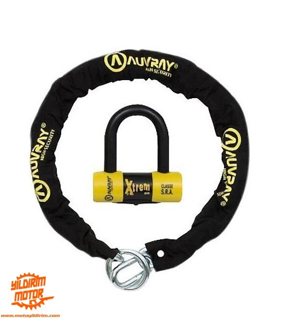 AUVRAY C-BLOK 120 ZİNCİR KİLİT + U DİSK SRA