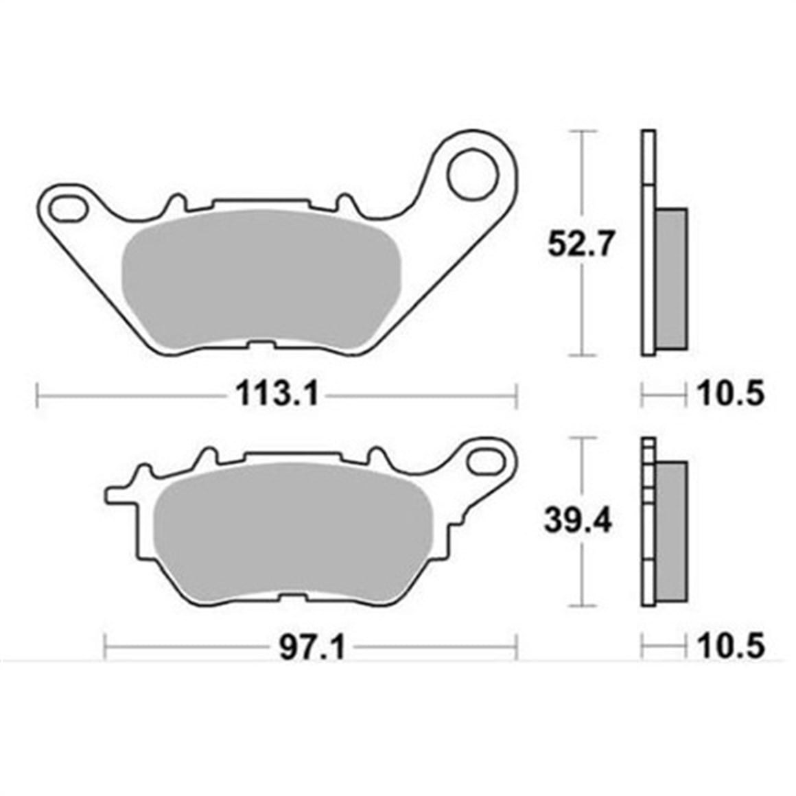 Braking Yamaha X-Max 300 Yarı Sinterli Ön Fren Balatası 17-19
