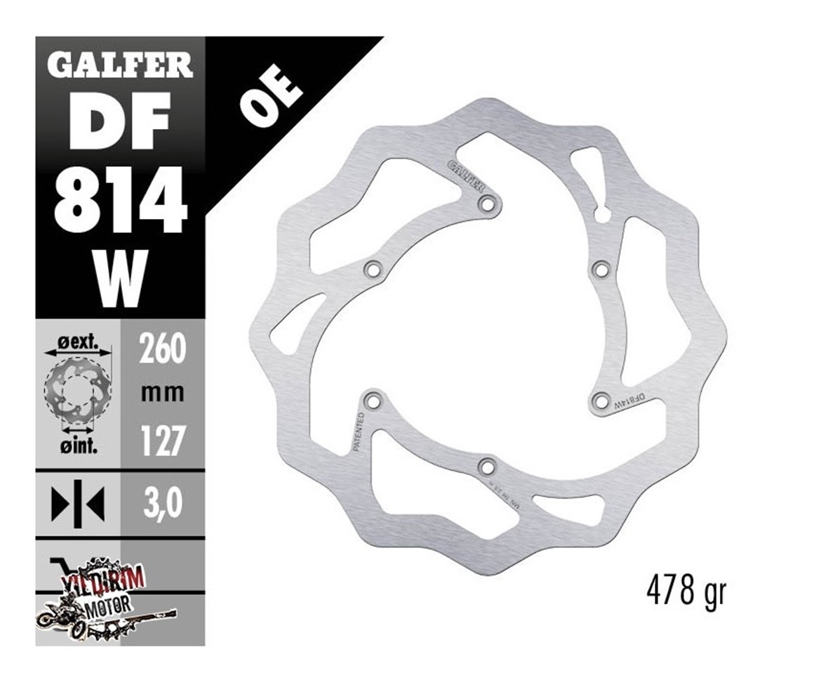GALFER BETA 250/300 ARKA FREN DİSKİ