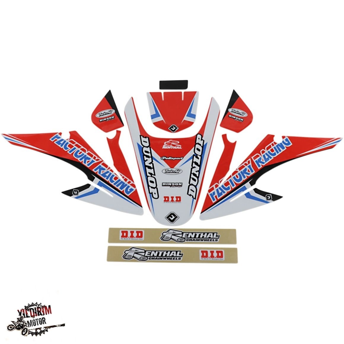 HONDA CRF150 STİCKER SET 08-14