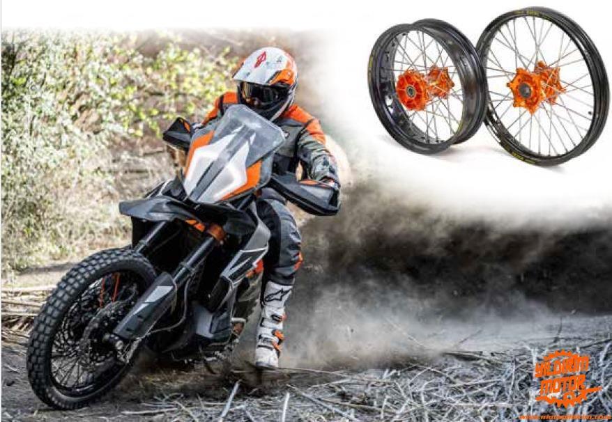 KİTE 890 ADV JANT SETİ TURUNCU 1.85X21 2.50X18