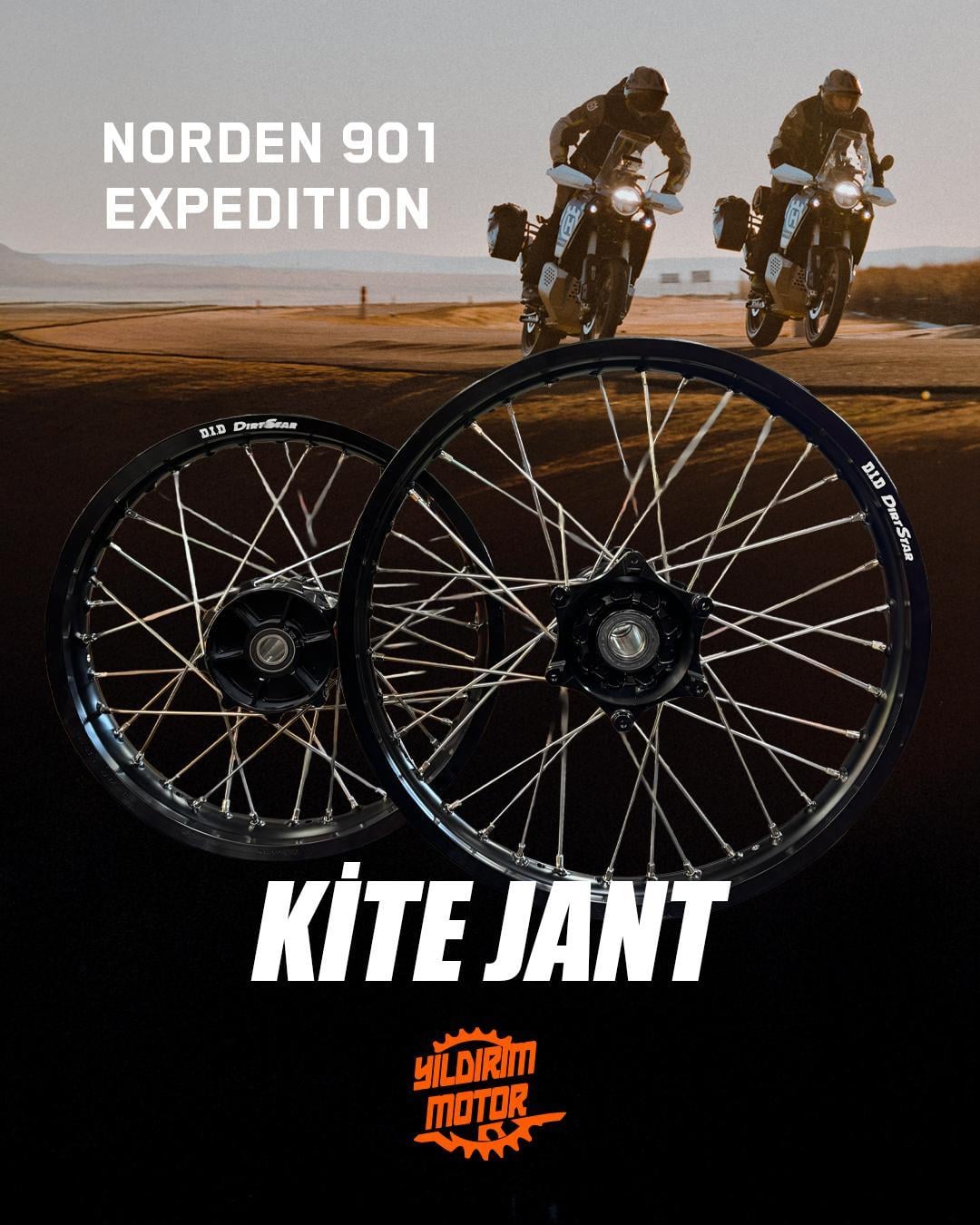 KİTE HUSQVARNA NORDEN 901 JANT SETİ 1.85X21 2.50X18