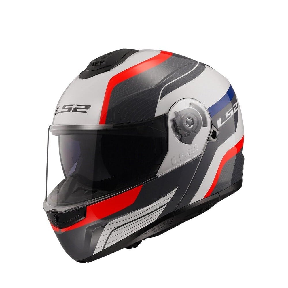 LS2 STROBE 2 MONZA SİYAH-BEYAZ-KIRMIZI KASK