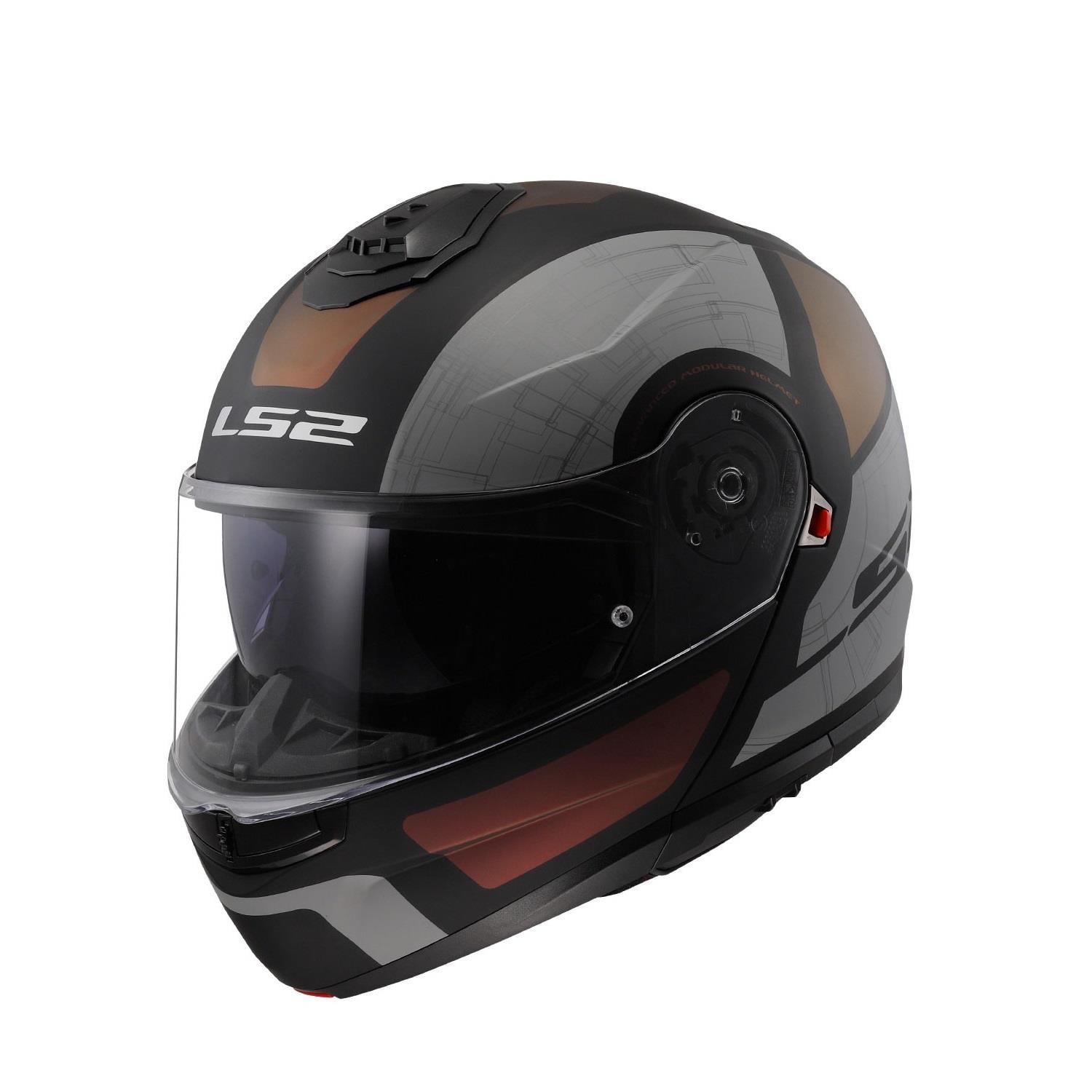 LS2 STROBE 2 ORION MAT SİYAH-MOR-MAVİ KASK