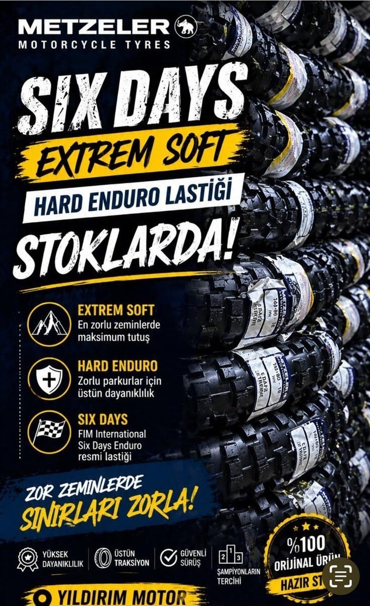 METZELER 140/80-18 SİXDAYS EXTREME SOFT LASTİK