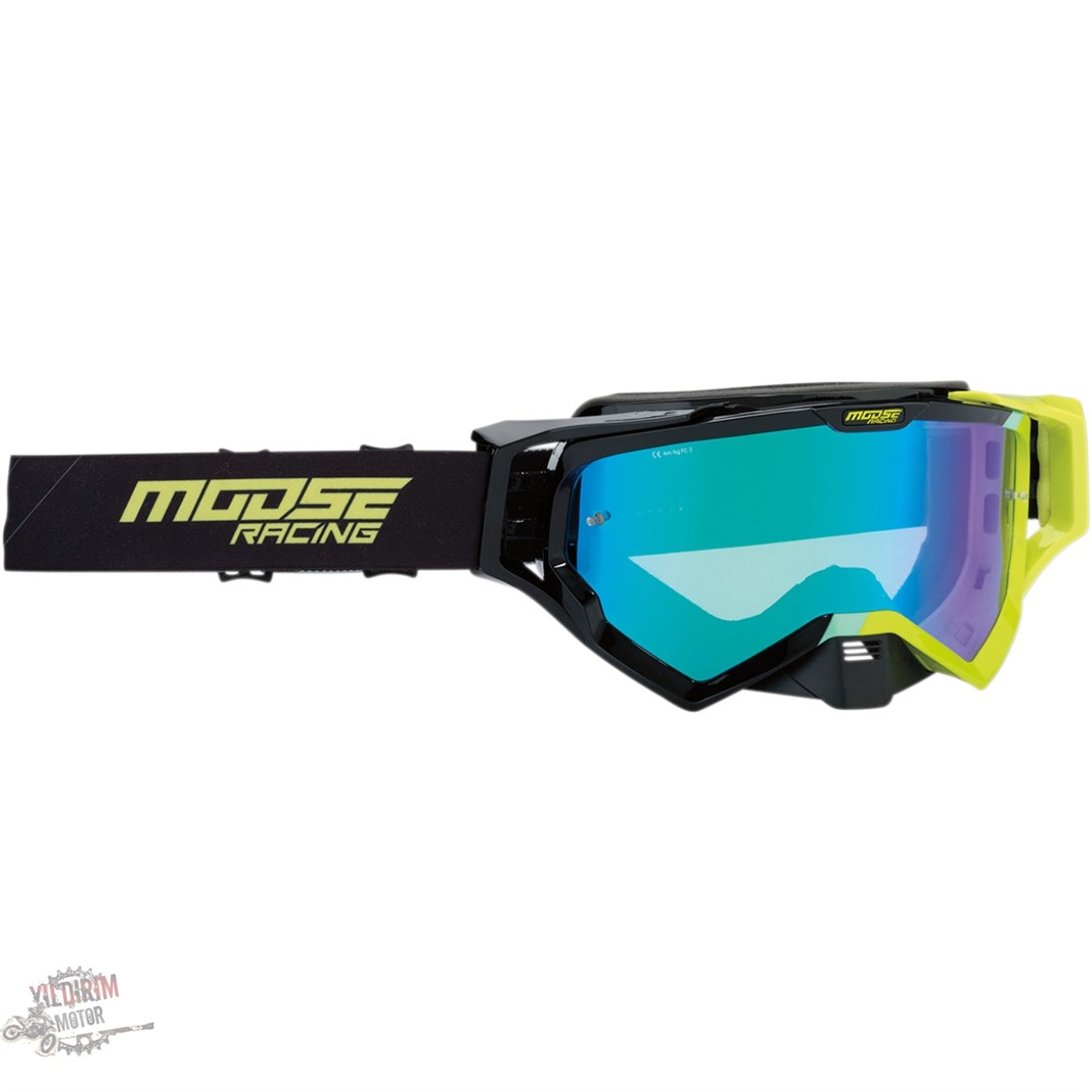 Moose Racing XCR™ HATCH OFFROAD BLACK/GREEN ONE SIZE GOGGLE  Gözlük