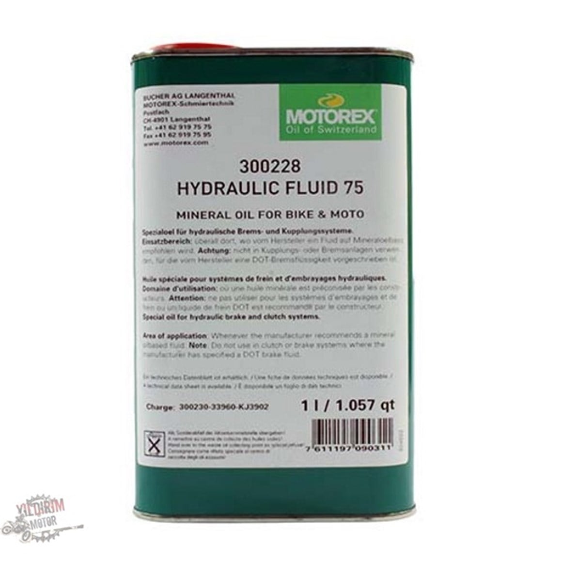 MOTOREX SHIMANO HİDROLİK DİSK FREN YAĞI 1LT