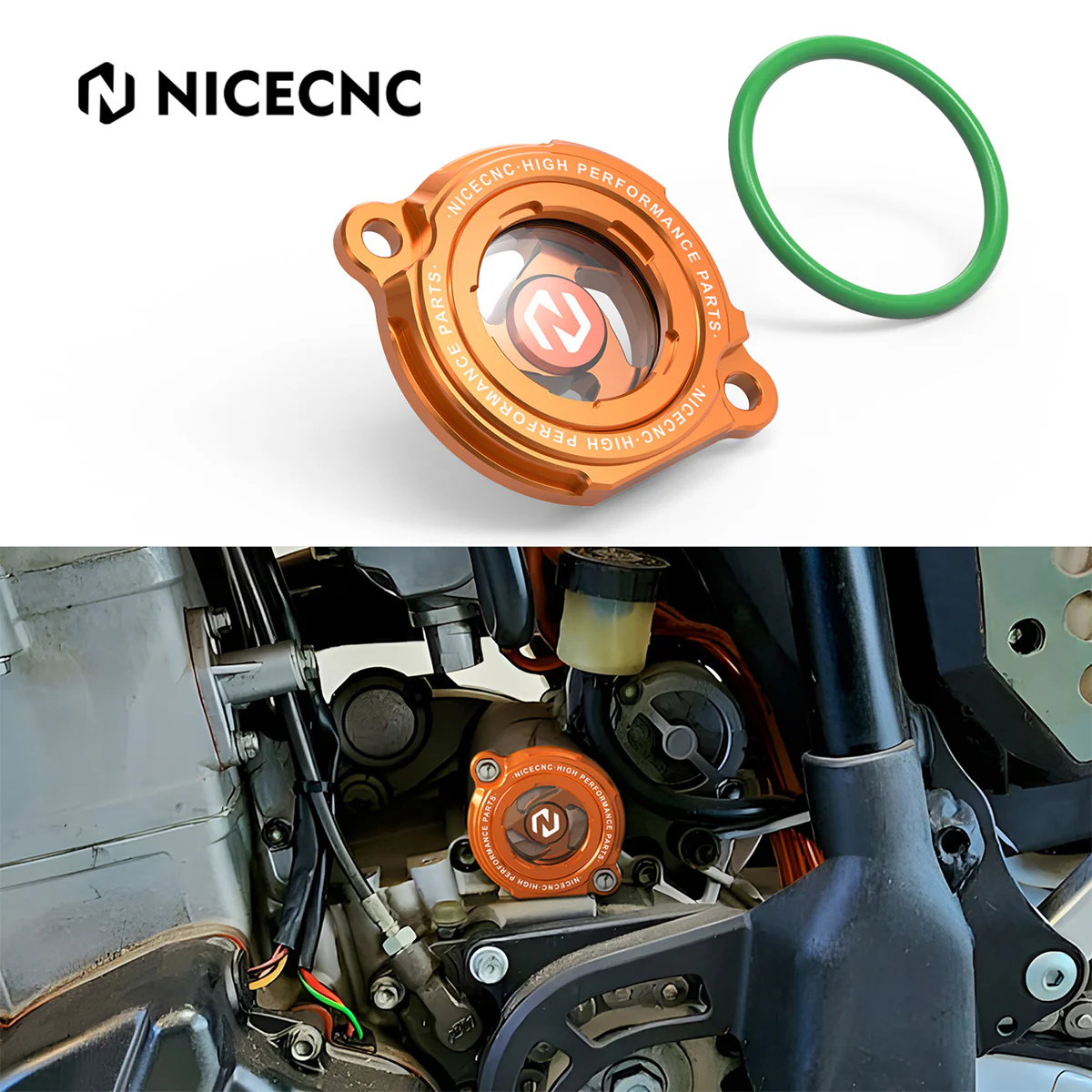 NICECNC ŞEFFAF YAĞ FİLTRE KAPAĞI KTM 2000-2012