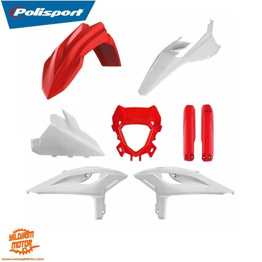 2025 POLİSPORT BETA RR X-PRO PLASTİK GRENAJ SETİ KIRMIZI BEYAZ