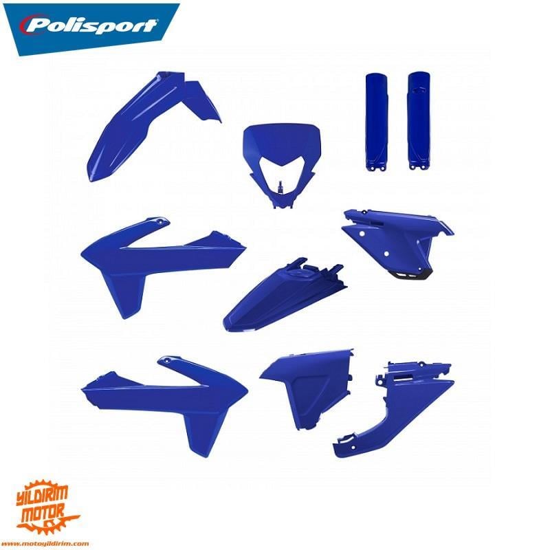 25-26 POLİSPORT SHERCO SE/SE-F FULL PLASTİK GRENAJ SETİ MAVİ